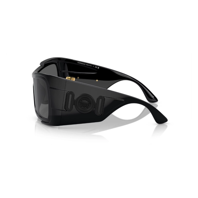 Óculos de Sol Versace 0VE4451 GB1/8727 Acetato Preto com lentes na cor Cinza Escuro 3