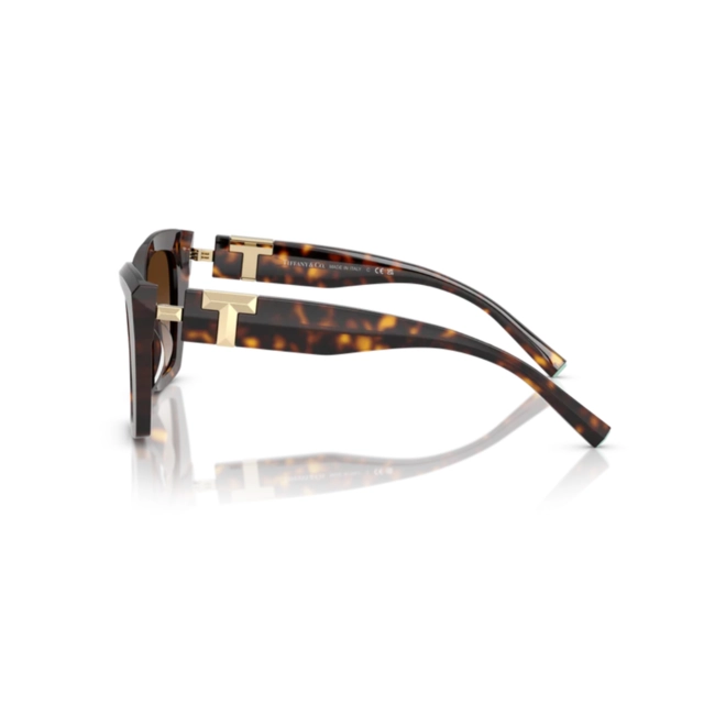 Óculos de Sol Tiffany 0TF4239U 80153B52 Acetato Marrom Mesclado com lentes na cor Marrom Degradê 3