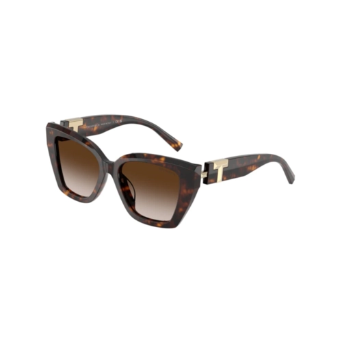 Óculos de Sol Tiffany 0TF4239U 80153B52 Acetato Marrom Mesclado com lentes na cor Marrom Degradê