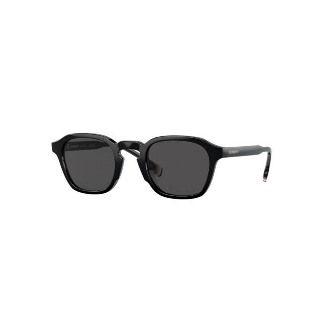 Óculos de Sol Burberry 0BE4378U 30018749 Acetato Preto com lentes na cor Cinza 1