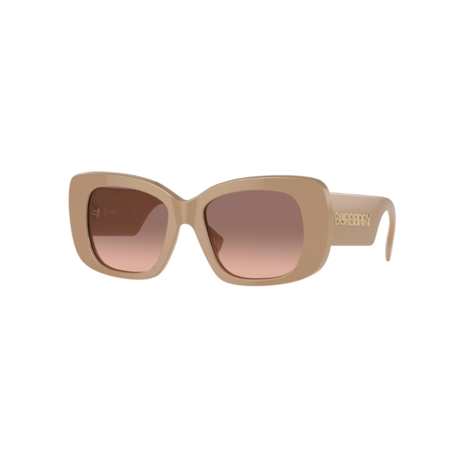 Óculos de Sol Burberry 0BE4410 39901352 Acetato Bege com lentes na cor Marrom e Rosa Degradê 1