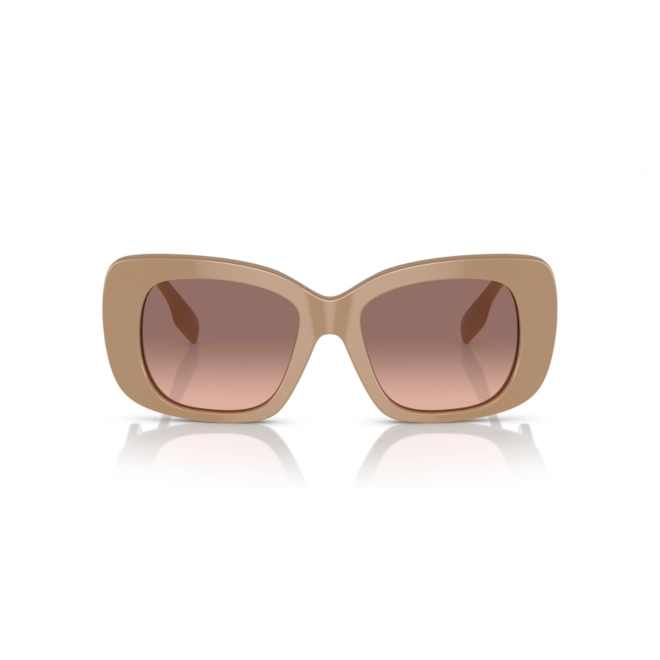 Óculos de Sol Burberry 0BE4410 39901352 Acetato Bege com lentes na cor Marrom e Rosa Degradê 2