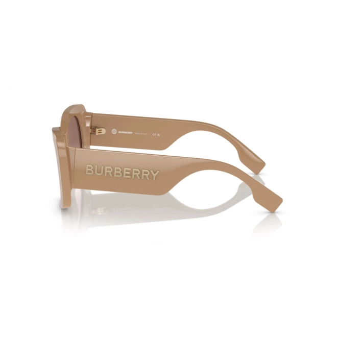 Óculos de Sol Burberry 0BE4410 39901352 Acetato Bege com lentes na cor Marrom e Rosa Degradê 3