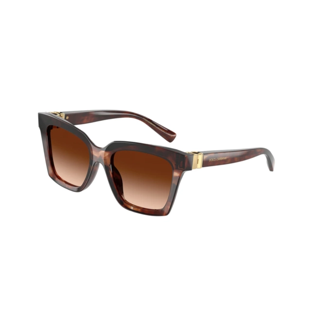 Óculos de Sol Dolce & Gabbana 0DG4498 32227455 Acetato Vermelho Mesclado com lentes na cor Marrom Degradê 1