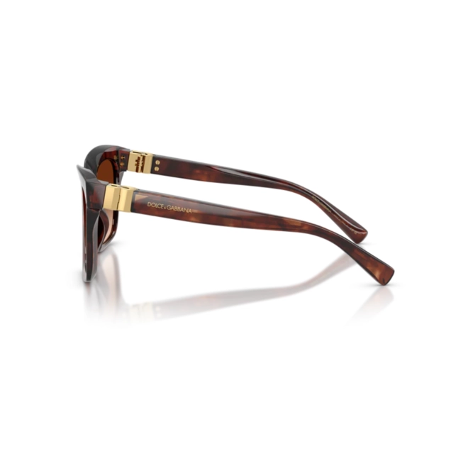 Óculos de Sol Dolce & Gabbana 0DG4498 32227455 Acetato Vermelho Mesclado com lentes na cor Marrom Degradê 4