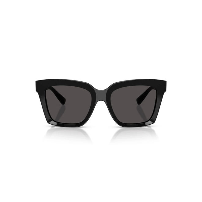 Óculos de Sol Dolce & Gabbana 0DG4498 501/8755 Acetato Preto com lentes na cor Cinza Escuro 2