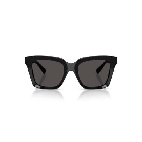 Óculos de Sol Dolce & Gabbana 0DG4498 501/8755 Acetato Preto com lentes na cor Cinza Escuro