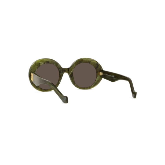 Óculos de Sol Loewe LW40146I_5096E Acetato Verde Mesclado com lentes na cor Marrom 5