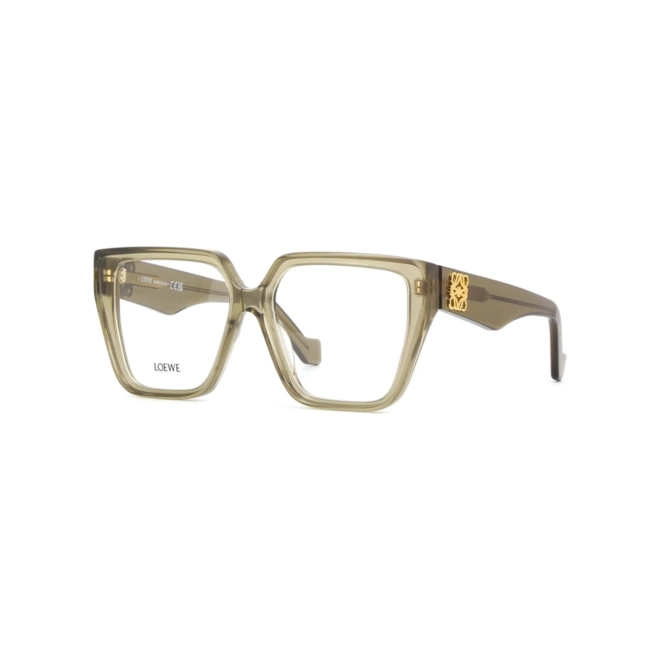 Óculos de Grau Loewe LW50042I_55057 Acetato Verde Oliva Transparente 1