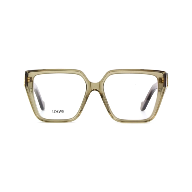 Óculos de Grau Loewe LW50042I_55057 Acetato Verde Oliva Transparente 2