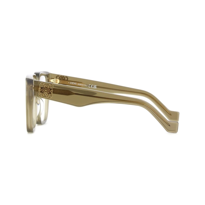 Óculos de Grau Loewe LW50042I_55057 Acetato Verde Oliva Transparente 3