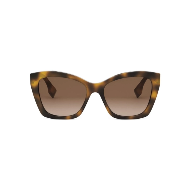 Óculos de Sol Fendi FE40151I_5553F Acetato Marrom Mesclado com lentes na cor Marrom Degradê 2