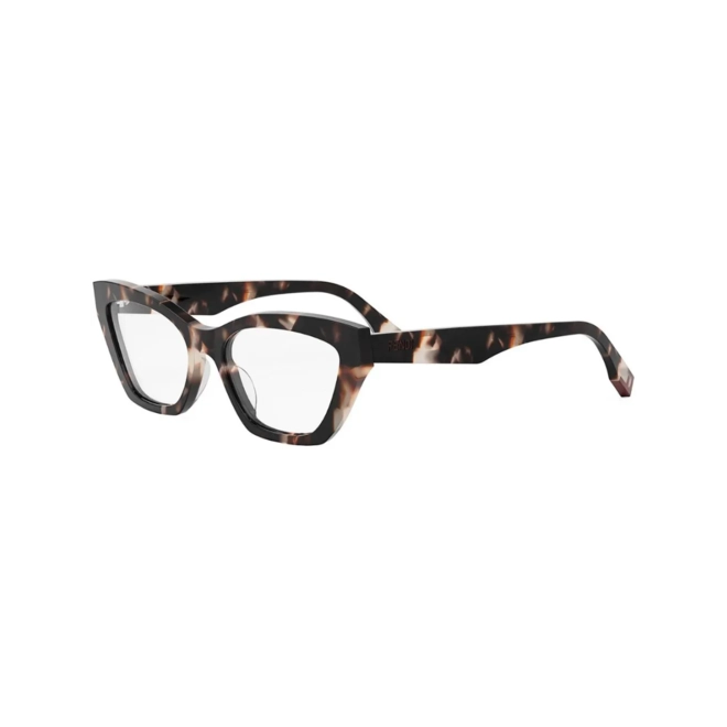 Óculos de Grau Fendi FE50067I_54054 Acetato Marrom e Rosa Mesclado 1