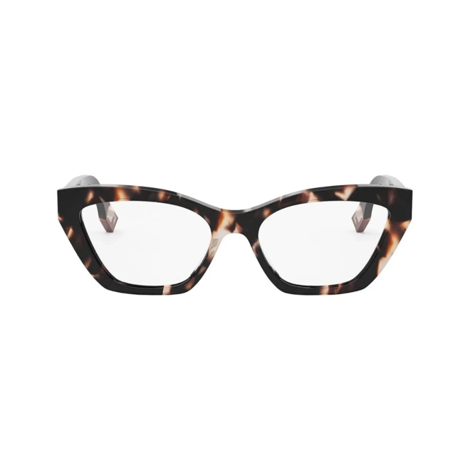 Óculos de Grau Fendi FE50067I_54054 Acetato Marrom e Rosa Mesclado 2