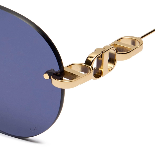 Óculos de Sol Christian Dior CD40161U_0010V Metal Dourado com lentes na cor Azul 4
