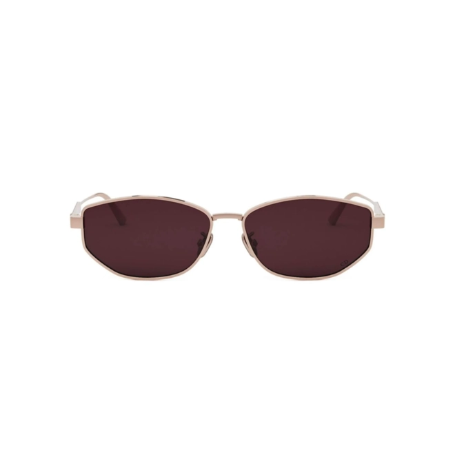 Óculos de Sol Christian Dior DiorCarnnage B1U CD40189U_5728S Metal Rose com lentes na cor Vermelho 2