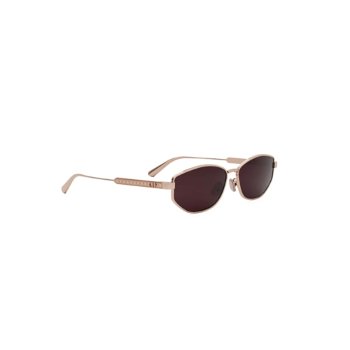 Óculos de Sol Christian Dior DiorCarnnage B1U CD40189U_5728S Metal Rose com lentes na cor Vermelho