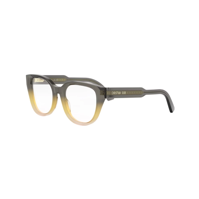 Óculos de Grau Christian Dior CD50107I_52008 Acetato Cinza e Amarelo 1