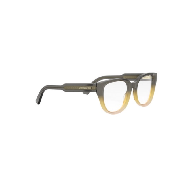 Óculos de Grau Christian Dior CD50107I_52008 Acetato Cinza e Amarelo 3