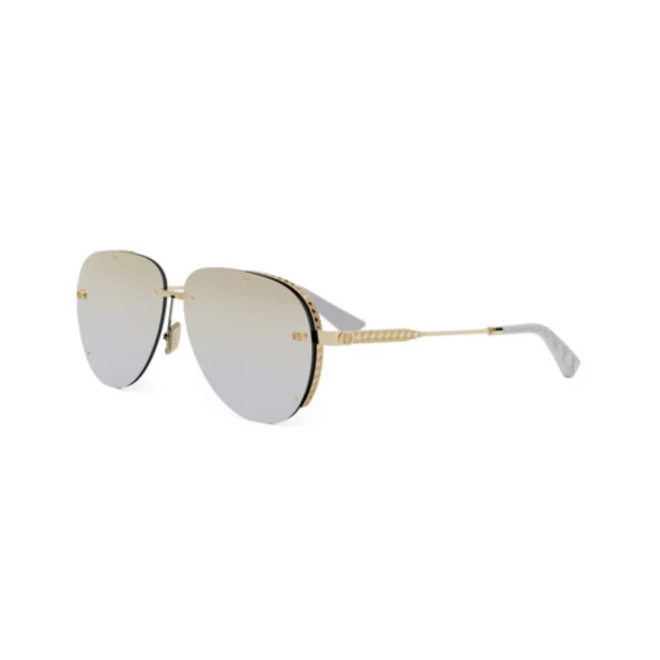 Óculos de Sol Dior Uomo DM40133U_6110C Metal Dourado com lentes na cor Cinza Espelhado 1