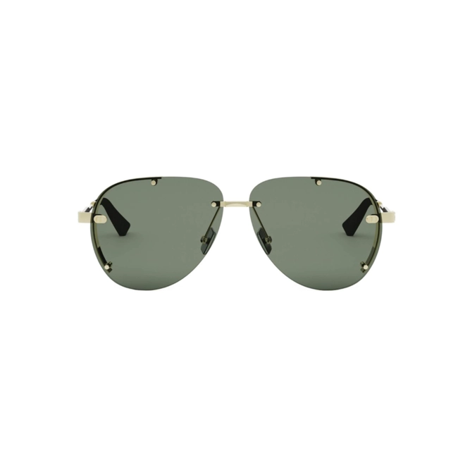 Óculos de Sol Dior Uomo NeoDior A1U DM40133U_6110N Metal Dourado com lentes na cor Verde 2