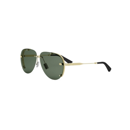 Óculos de Sol Dior Uomo NeoDior A1U DM40133U_6110N Metal Dourado com lentes na cor Verde