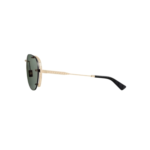 Óculos de Sol Dior Uomo NeoDior A1U DM40133U_6110N Metal Dourado com lentes na cor Verde