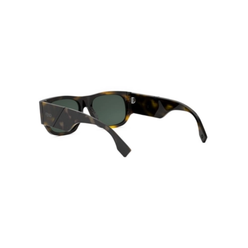 Óculos de Sol Fendi FE40156I_5452N Acetato Marrom Mesclado com lentes na cor Verde