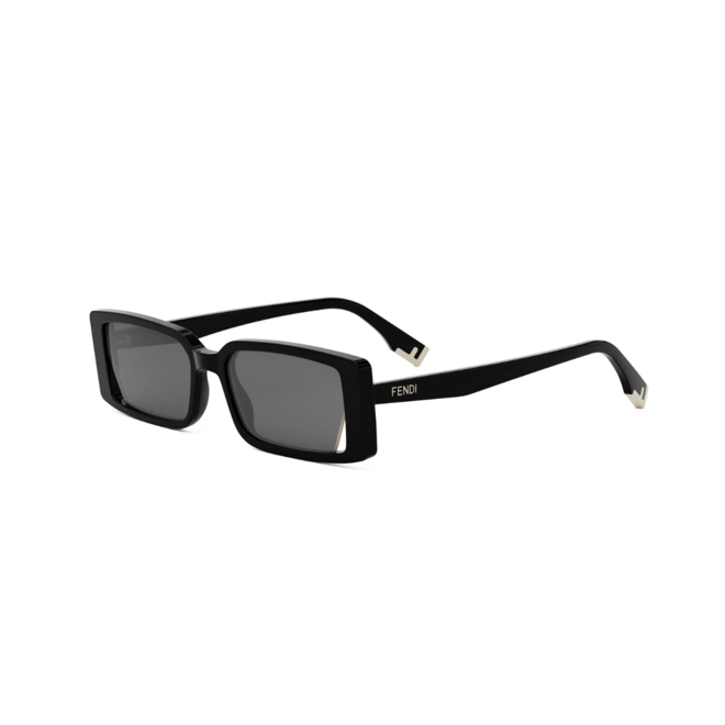 Óculos de Sol Fendi FE40164I_5301A Acetato Preto com lentes na cor Cinza 1