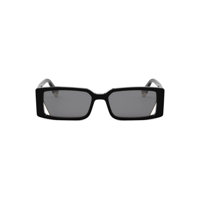 Óculos de Sol Fendi FE40164I_5301A Acetato Preto com lentes na cor Cinza 2