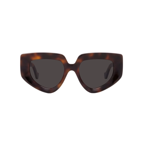 Óculos de Sol Loewe LW40154U_5152A Acetato Marrom Mesclado com lentes na cor Cinza