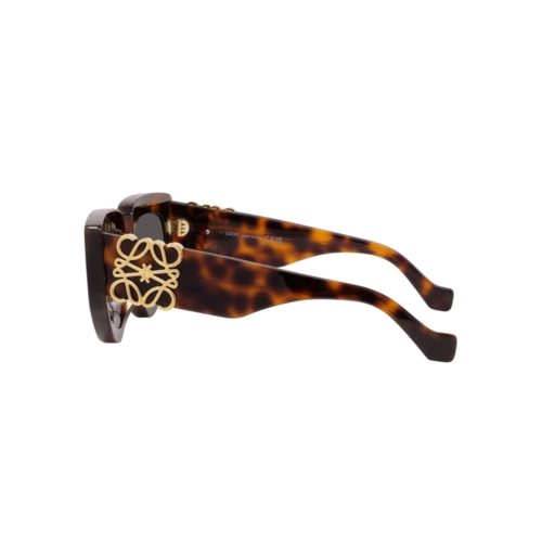 Óculos de Sol Loewe LW40154U_5152A Acetato Marrom Mesclado com lentes na cor Cinza
