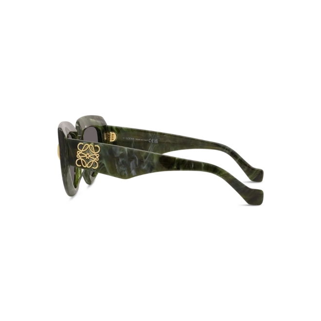 Óculos de Sol Loewe LW40155I_5196A Acetato Verme Mesclado com lentes na cor Cinza 3