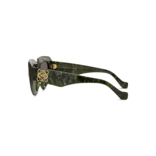 Óculos de Sol Loewe LW40155I_5196A Acetato Verme Mesclado com lentes na cor Cinza