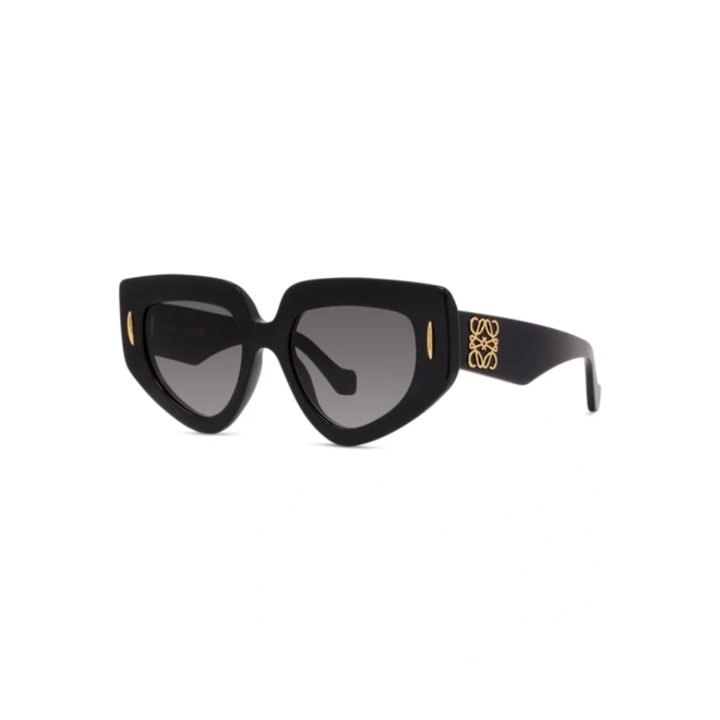 Óculos de Sol Loewe LW40155I_5101B Acetato Preto com lentes na cor Cinza 1