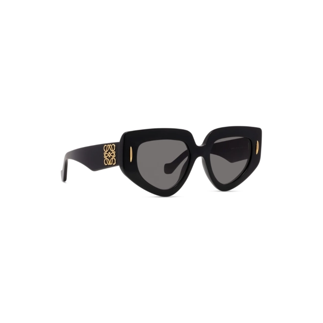Óculos de Sol Loewe LW40155I_5101B Acetato Preto com lentes na cor Cinza 3