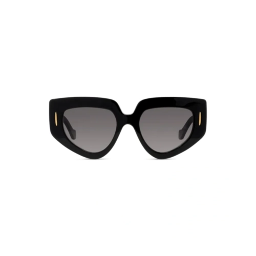 Óculos de Sol Loewe LW40155I_5101B Acetato Preto com lentes na cor Cinza