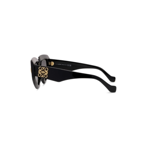 Óculos de Sol Loewe LW40155I_5101B Acetato Preto com lentes na cor Cinza