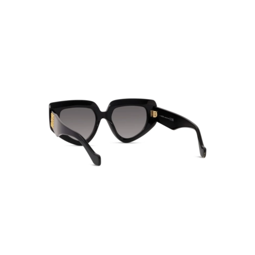 Óculos de Sol Loewe LW40155I_5101B Acetato Preto com lentes na cor Cinza
