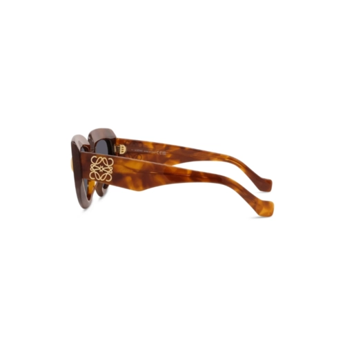 Óculos de Sol Loewe LW40155I_5153V Acetato Marrom Mesclado com lentes na cor Azul