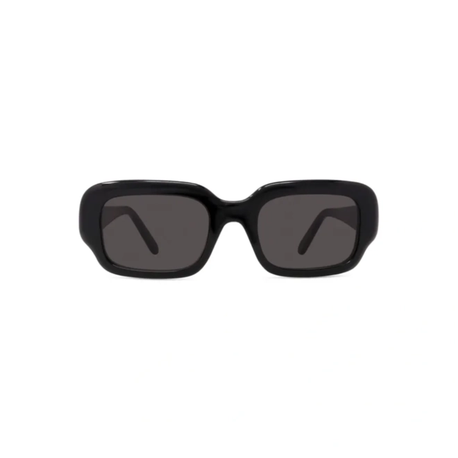 Óculos de Sol Loewe LW40158I_5101A Acetato Preto com lentes na cor Fumê 2