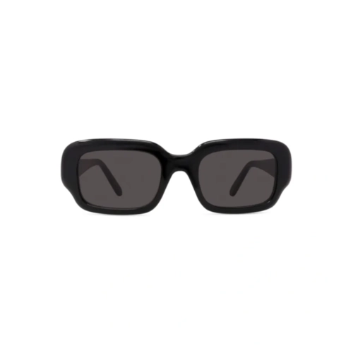 Óculos de Sol Loewe LW40158I_5101A Acetato Preto com lentes na cor Fumê