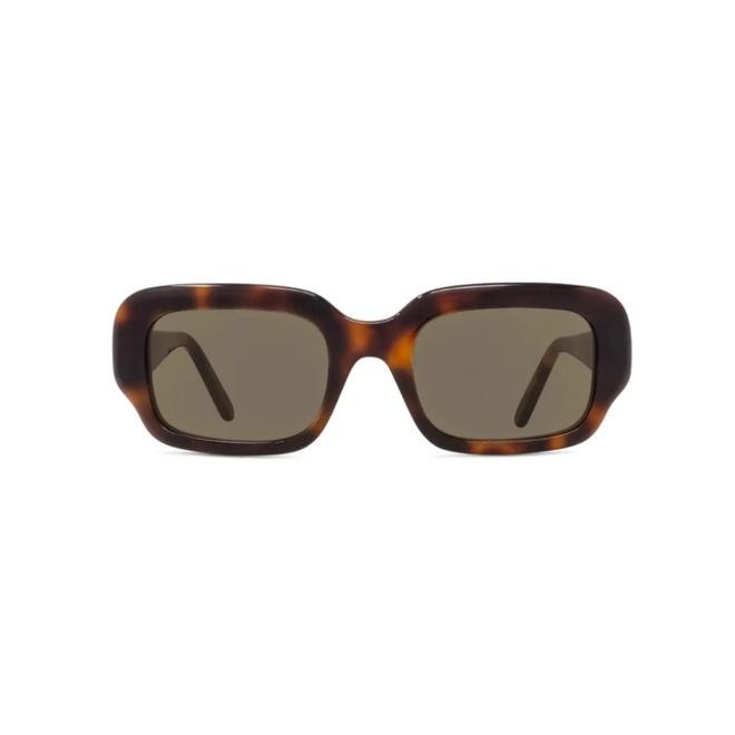 Óculos de Sol Loewe LW40158I_5152N Acetato Marrom Mesclado com lentes na cor Verde 2
