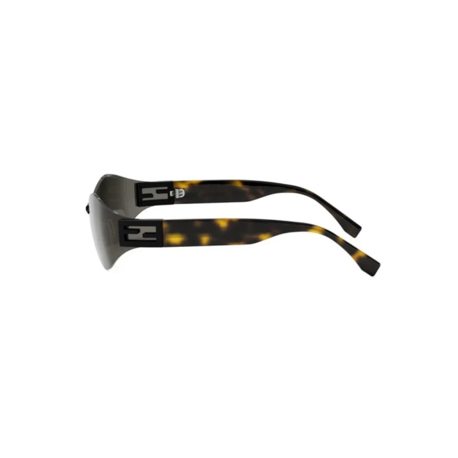 Óculos de Sol Fendi FE40159U_7402A Metal Preto e Marrom Mesclado com lentes na cor Cinza 4