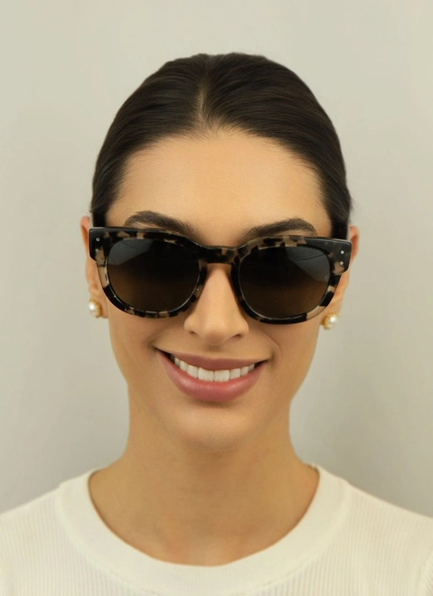 Óculos de Sol Ray-Ban Mega Hawkeye 0RB0298S 13337153 Propionato Cinza Mesclado com lentes na cor Cinza Degradê 3