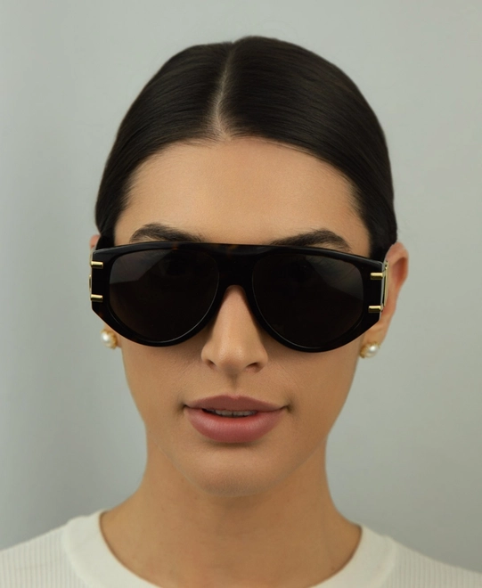 Óculos de Sol Dolce & Gabbana 0DG4499 502/7357 Acetato Marrom Mesclado com lentes na cor Marrom 3