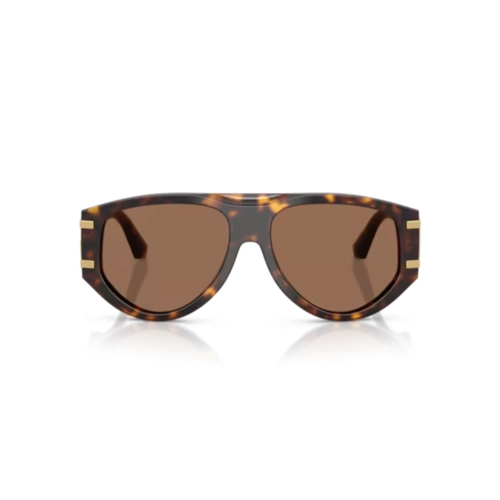 Óculos de Sol Dolce & Gabbana 0DG4499 502/7357 Acetato Marrom Mesclado com lentes na cor Marrom