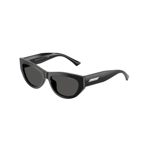 Óculos de Sol Jimmy Choo 0JC5034BU 50008754 Acetato Preto com lentes na cor Cinza