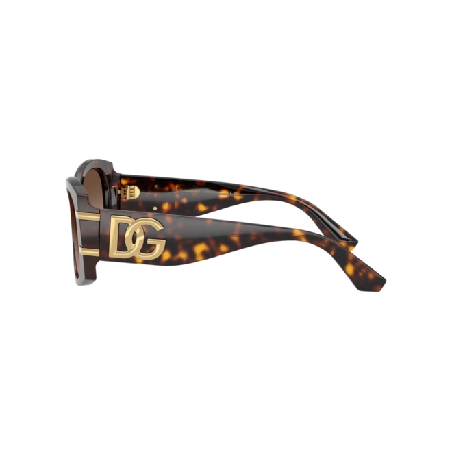 Óculos de Sol Dolce & Gabbana 0DG4501 502/1354 Acetato Marrom Mesclado com lentes na cor Marrom Degradê 3