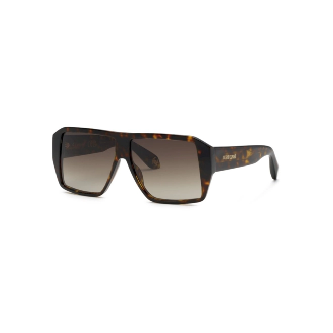 Óculos de Sol Roberto Cavalli SRC125M 590743 Acetato Marrom Mesclado com lentes na cor Marrom Degradê 1